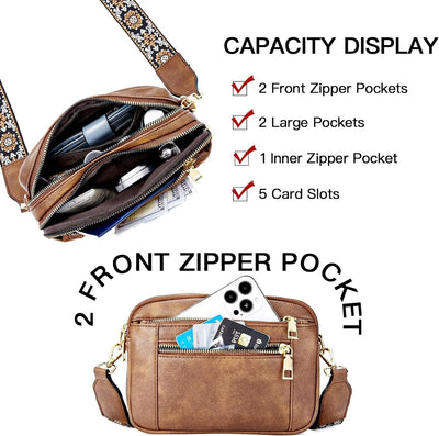 Crossbody bag made of vegan leather